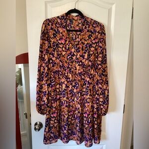 Multicolor Patterned Women's Dress